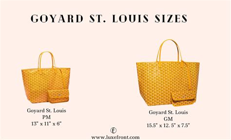 goyard size totes